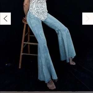 Free People Float On Flares in Printed Paisley